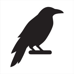 Silhouette vector design of a Crow.