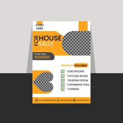 Creative Real Estate Flyer Template for House Sale Promotion