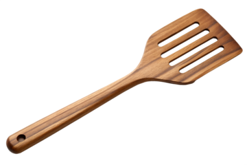 Wooden Slotted Spatula Rustic Kitchen Utensil for Cooking and Baking, Eco-Friendly Design for Home Chefs