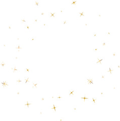 Confetti explosion. Golden serpentine ribbons frame design