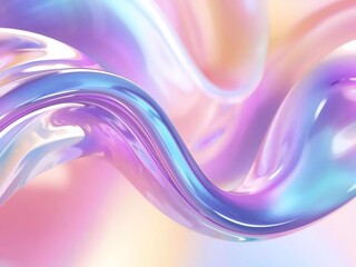 Abstract 3D colorful liquid shapes