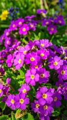 Vibrant purple wildflowers in bloom