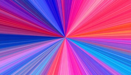 Obraz premium Vibrant radial color burst