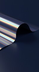 Iridescent Wave Abstract Metallic Design