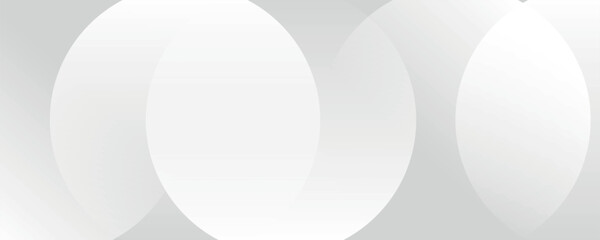 Abstract background with gray circle. White and grey abstract modern transparency circle presentation background. Vector circles template vector design. Object web design. Round shape. Minimal poster