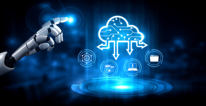 AI artificial intelligence optimizes cloud infrastructure with virtual assistants and intelligent automation, improving scalability, security, and digital business continuity. Vouch