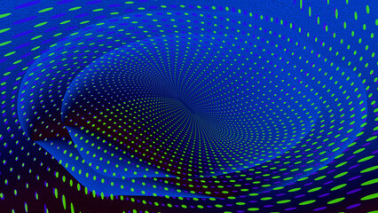 Abstract blurred deep neon blue color gradient grain spiral background. Textured grunge backdrop. Luxury glitch template. web page. Premium banner. Tech futuristic card. Bubble design. VR. Vortex.