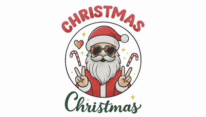 Santa Claus in Red Hat, Ho Ho Ho Merry Christmas, Santa Claus, Christmas Santa, Red hat Santa, Santa in red cap, Merry Christmas, Xmas Santa, Christmas character, Santa Claus illustration, Cute Santa 