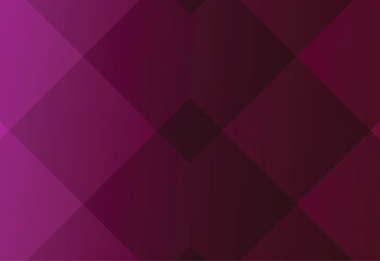 Fototapeta premium Rich abstract background with overlapping geometric shapes in deep magenta, burgundy, and vibrant pink tones, creating a modern diamond texture. 