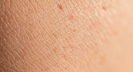 Fototapeta premium Detailed macro image showcasing human skin texture revealing pores and fine lines in close-up