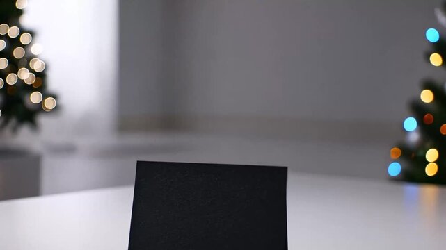 Blank card holiday scene