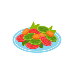 Fresh and Healthy Salad A Colorful and Nutritious Mix of Vegetables and Greens