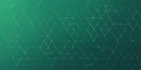 Abstract green technology pattern vector with a blue medical EKG heart rate line chart design