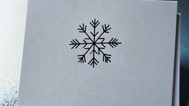 Simple snowflake drawing