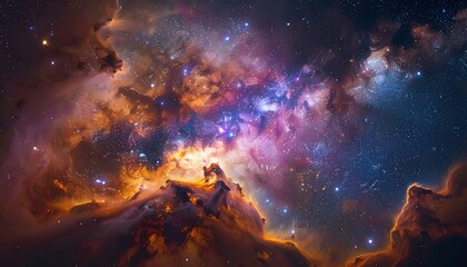 Cosmic nebula explosion