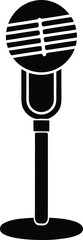 Silver Microphone Upright Icon Transparent Background