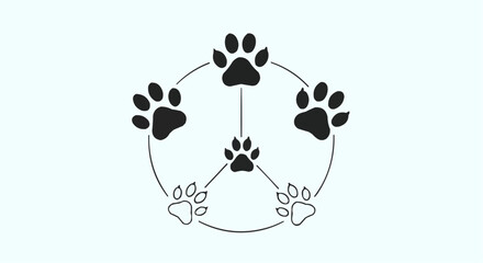 World animal day  october 4 discover paw print vector art illustration for animal lovers and pet owners with dog and cat paw prints vector