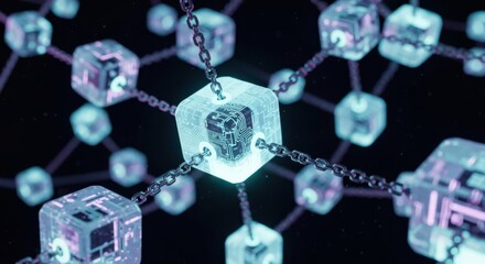 Interconnected digital blocks with internal circuit networks and chain connections create a