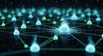 Conceptual representation of network nodes interconnected through a dynamic system architecture