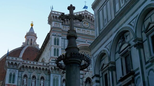 The duomo cathedral in florence, italy, is a stunning display of architecture