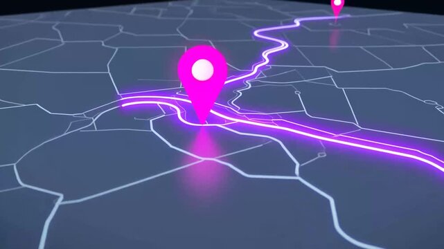 Digital map route navigation