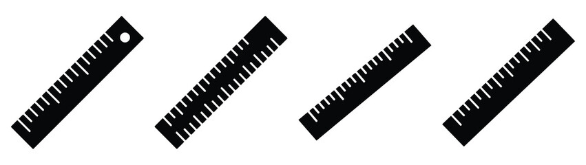 ruler Icon Set, Vector illustration