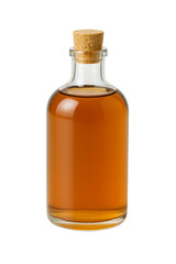 Glass bottle with cork isolated on transparent background