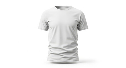 Blank white t shirt mockup isolated on a clean white background