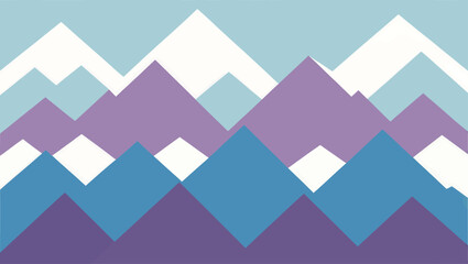 Abstract geometric mountain range in pastel colors