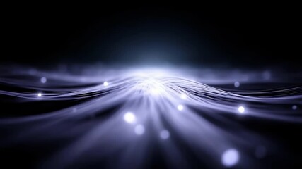 Data Fiber Network Transmitting Information with a Sense of Technology - Powered by Adobe