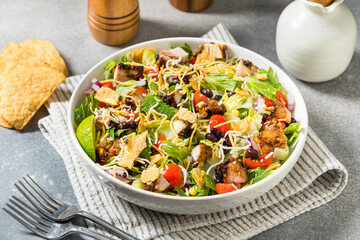 Homemade Healthy Chicken Taco Salad
