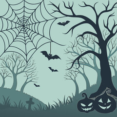 halloween background with bats