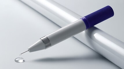 Precision Applicator with Droplet of Liquid