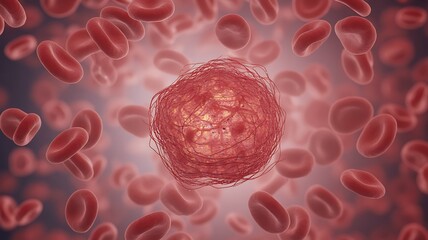 Red Blood Cells and a Blood Clot