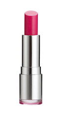 A magenta lipstick in a chrome tube