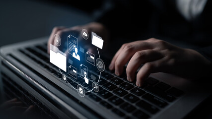 Document management system for secure file storage, organized access, and efficient digital...