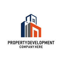 Fototapeta premium Modern and strong logo for a property development company