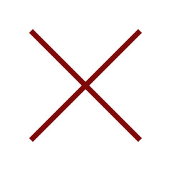 Red cross symbol. Red cross mark sign. Cross icons.