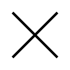 Black Cross Icon. Black Cross Mark Symbol. No Sign, Cross Mark Sign.