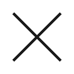 Black Cross Icon. Black Cross Mark Symbol. No Sign, Cross Mark Sign.