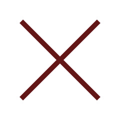 Red cross symbol. Red cross mark sign. Cross icons.