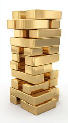 stack of gold bricks