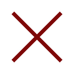 Red cross symbol. Red cross mark sign. Cross icons.