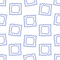 Seamless pattern with hand drawn doodle Italian pasta. Italian cuisine gourmet food elements. Design for banner, wallpaper, wrapping paper, background, card, poster. Vector illustration in flat style