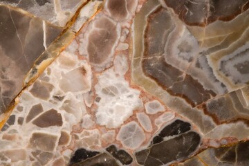 Texture d'Onyx Multicolore aux Veines Dorées et Motifs Complexes pour Design d'Arrière-Plan Luxueux