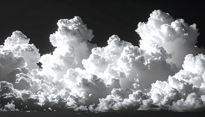 Dramatic black and white cloudscape