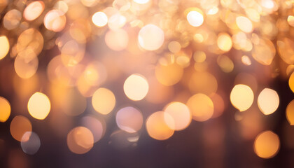 Obraz premium Soft Warm Bokeh Lights Create Dreamy Atmosphere Perfect For Backgrounds Or Festive Occasions Gentle Glow Adds Touch Of Magic And Warmth To Any Setting