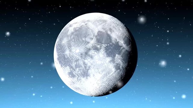 Moon night sky