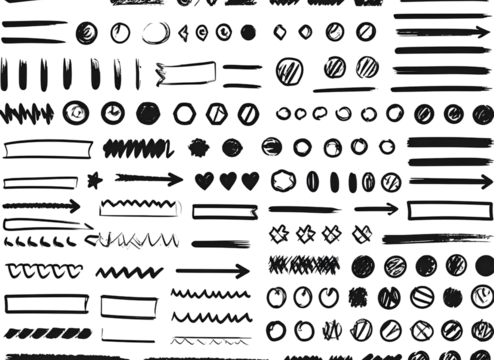 Firefly_line brush grunge underline shapes