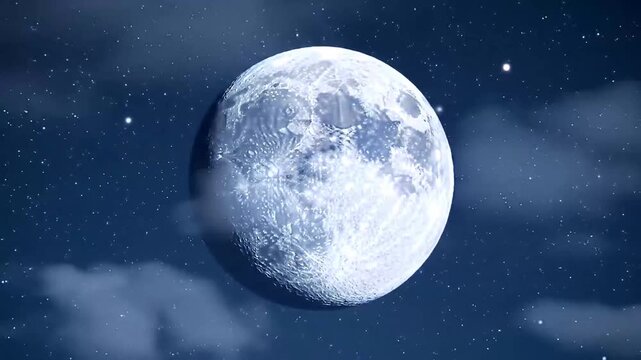 Full moon night sky